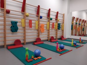 Sala ćwiczeń dla dzieci - WOMP-ZCLiP przy ul.Kopernika 18 (Rehabilitacja) wraz z niezbędnym wyposażeniem( drabiny, maty, piłki, hantle itd)